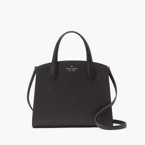 Kate Spade Tinsel Glitter Satchel (Black)